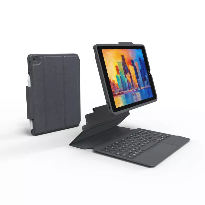 ZAGG klaviatuur Pro Keys koos puuteplaadiga-Apple-iPad 10.2-must/hall-saksa