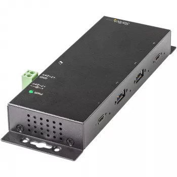 StarTech.com 4-pordiline USB-C-jaotur 10 Gbps – tööstuslik metallist USB-C-jaotur – 2x USB-C ja 2x USB-A – ESD liigpingekaitse – USB-C või USB-A host – isetoitega paigaldatav USB 3.2 Gen 2 USB-C jaotur