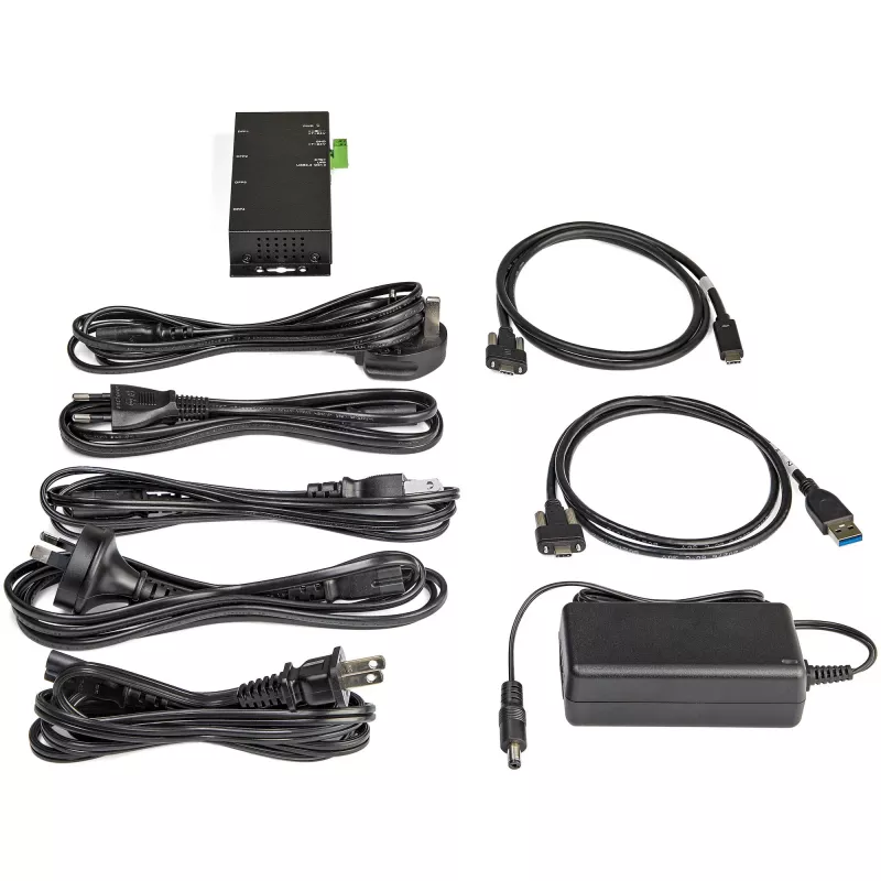 StarTech.com 4-pordiline USB-C-jaotur 10 Gbps – tööstuslik metallist USB-C-jaotur – 2x USB-C ja 2x USB-A – ESD liigpingekaitse – USB-C või USB-A host – isetoitega paigaldatav USB 3.2 Gen 2 USB-C jaotur