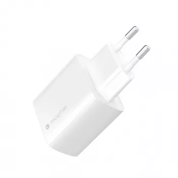 Seinale kinnitatav adapter mophie Accessories USB-C 30W GaN valge EL kiirlaadimine