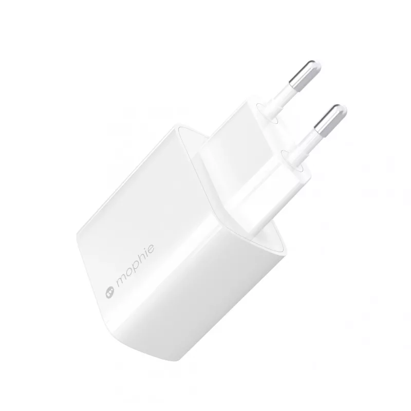 Seinale kinnitatav adapter mophie Accessories USB-C 30W GaN valge EL kiirlaadimine