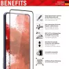 Displex Full Cover ekraanikaitseklaas Samsung Galaxy S22 Ultra karastatud klaas