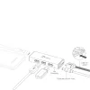 USB-hub j5create JUH340 4-port USB 3.0 must alumiinium
