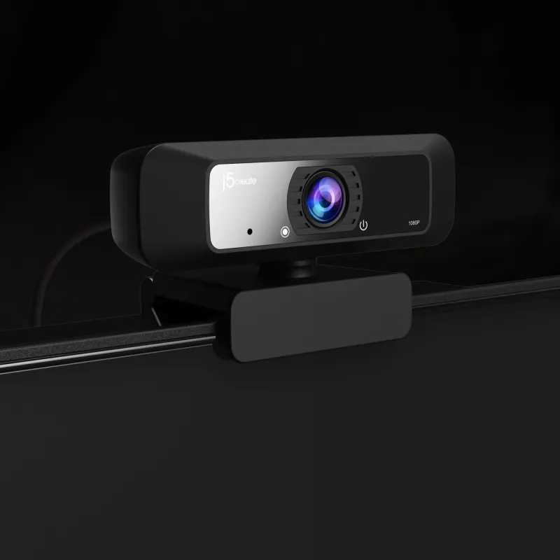 j5create JVCU100 USB™ HD veebikaamera 360° pöördega, 1080p videopildistuse resolutsioon, Must