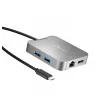 j5create JCD391 4K60 Elite USB-C® PD mitmepordiadapter, hõbedane