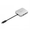 j5create JCD391 4K60 Elite USB-C® PD mitmepordiadapter, hõbedane