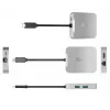 j5create JCD391 4K60 Elite USB-C® PD mitmepordiadapter, hõbedane