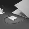 j5create JCD391 4K60 Elite USB-C® PD mitmepordiadapter, hõbedane