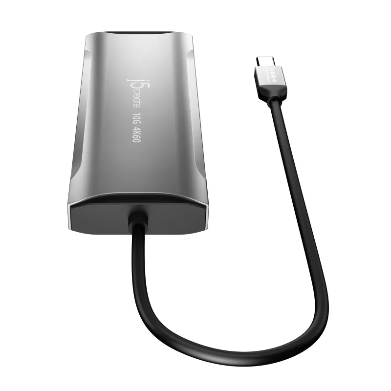 j5create JCD392 4K60 Elite USB-C® 10Gbps Travel Dock, kosmosehall