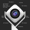 j5create JVCU360 360° kõikjal ümber veebikaamera, 1080p videosalvestuseraldusvõime, valge ja must