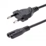 StarTech.com 3m sülearvuti toitekaabel, EU-pistik C7-pessa, 2,5 A 250 V, 18AWG, sülearvuti asenduskaabel, printeri toitekaabel, sülearvuti laadimiskaabel, sülearvuti toiteadapteri kaabel, must