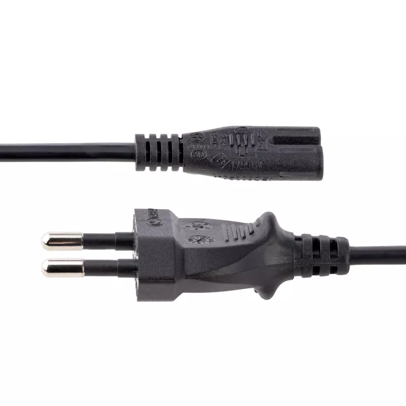 StarTech.com 3m sülearvuti toitekaabel, EU-pistik C7-pessa, 2,5 A 250 V, 18AWG, sülearvuti asenduskaabel, printeri toitekaabel, sülearvuti laadimiskaabel, sülearvuti toiteadapteri kaabel, must