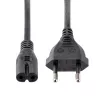 StarTech.com 3m sülearvuti toitekaabel, EU-pistik C7-pessa, 2,5 A 250 V, 18AWG, sülearvuti asenduskaabel, printeri toitekaabel, sülearvuti laadimiskaabel, sülearvuti toiteadapteri kaabel, must