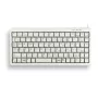 CHERRY Compact klaviatuur, QWERTY, 83 klahvi, kombineeritud USB/PS2, helehall