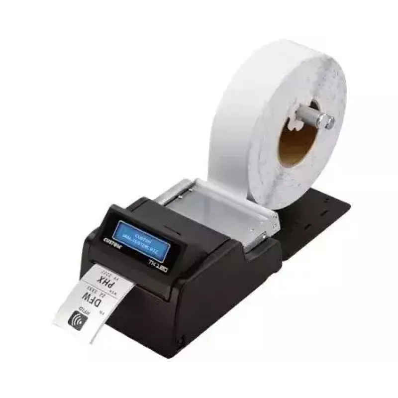 Etiketiprinter CUSTOM TK180 — termosiirde, 300×300 DPI, 200 mm/s, max paberilaius 82,5 mm, juhtmega Ethernet, must