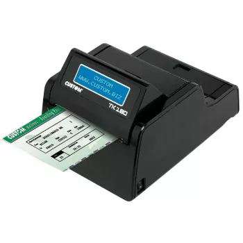 Etiketiprinter CUSTOM TK180 — termosiirde, 300×300 DPI, 200 mm/s, max paberilaius 82,5 mm, juhtmega Ethernet, must