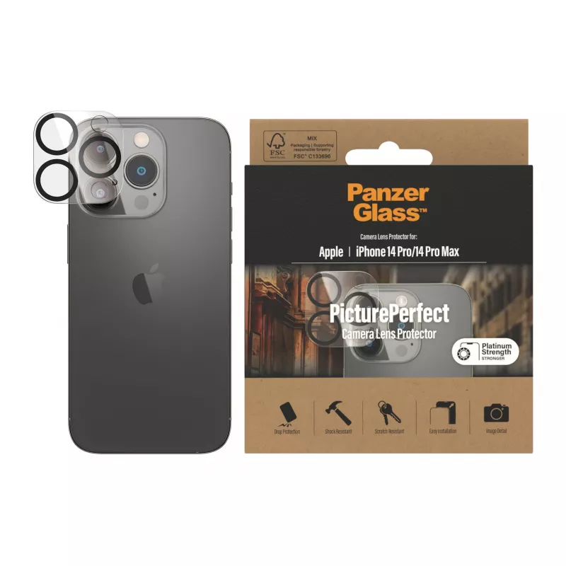 Kaamera objektiivi kaitse PanzerGlass Apple iPhone 14 Pro 14 Pro Max kriimustus- ja löögikindel