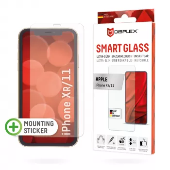 Displex Smart Glass (9H) Apple iPhone XR/11, paigalduskleebis, purunematu, üliõhuke, nähtamatu
