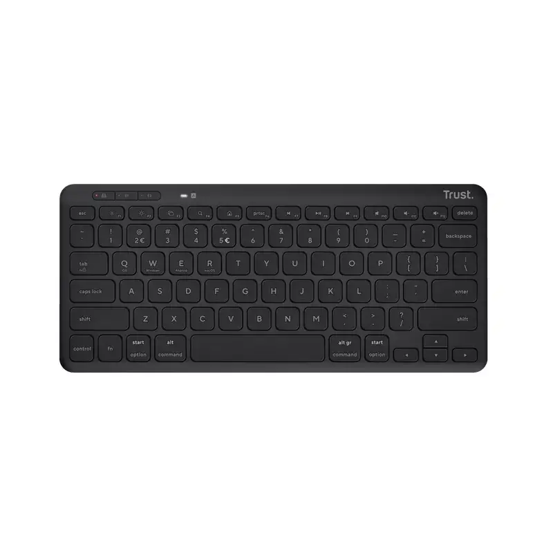 Trust Lyra klaviatuur Office USB RF raadiovaba Bluetooth saksa must Tenkeyless