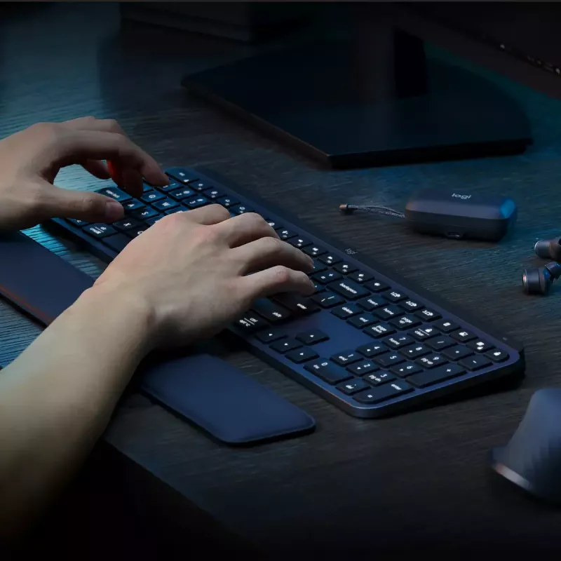 Logitech MX Keys S klaviatuur universaalne RF-juhtmevaba + Bluetooth AZERTY Belgia grafiit