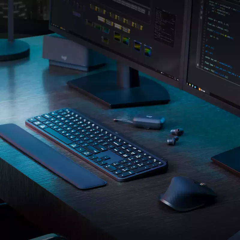Logitech MX Keys S klaviatuur universaalne RF-juhtmevaba + Bluetooth AZERTY Belgia grafiit
