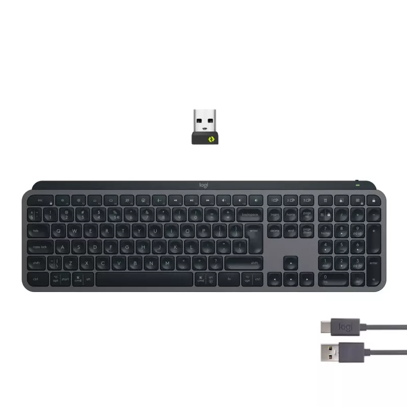 Logitech MX Keys S klaviatuur universaalne RF-juhtmevaba + Bluetooth AZERTY Belgia grafiit