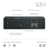 Logitech MX Keys S klaviatuur universaalne RF-juhtmevaba + Bluetooth AZERTY Belgia grafiit