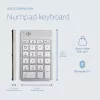 R-Go Tools numbriklahvistik R-Go Numpad Break, ergonoomiline numbriklahvistik koos pausitarkvaraga, bluetooth, valge