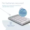 R-Go Tools numbriklahvistik R-Go Numpad Break, ergonoomiline numbriklahvistik koos pausitarkvaraga, bluetooth, valge