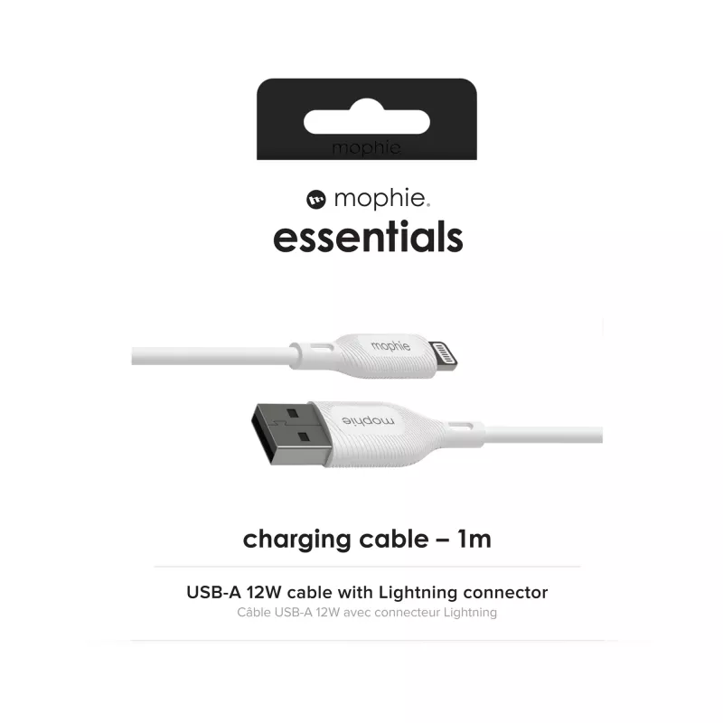 Laadimiskaabel mophie essentials 1M Lightning to USB A 12W