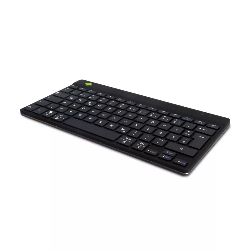 R-Go Tools Ergonoomiline klaviatuur R-Go Compact Break, kompaktne klaviatuur pausitarkvaraga, QWERTZ (DE), Bluetooth, must