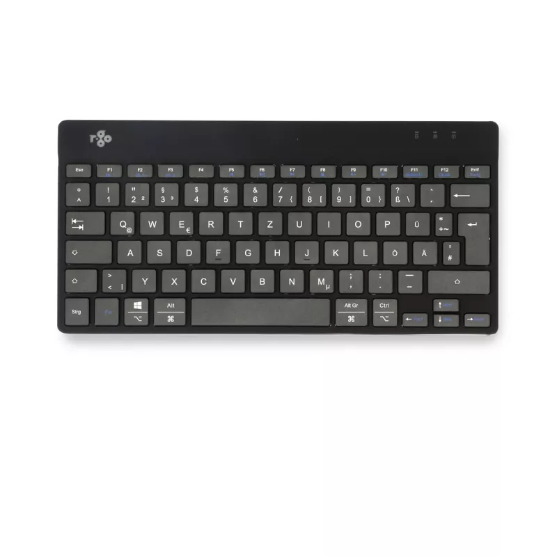 R-Go Tools Ergonoomiline klaviatuur R-Go Compact Break, kompaktne klaviatuur pausitarkvaraga, QWERTZ (DE), Bluetooth, must