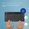 R-Go Tools Ergonoomiline klaviatuur R-Go Compact Break, kompaktne klaviatuur pausitarkvaraga, QWERTZ (DE), Bluetooth, must