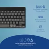 R-Go Tools Ergonoomiline klaviatuur R-Go Compact Break, kompaktne klaviatuur pausitarkvaraga, QWERTZ (DE), Bluetooth, must