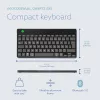 R-Go Tools Ergonoomiline klaviatuur R-Go Compact Break, kompaktne klaviatuur pausitarkvaraga, QWERTZ (DE), Bluetooth, must