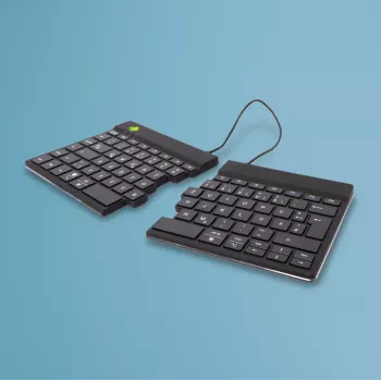 R-Go Tools Ergonoomiline klaviatuur R-Go Split Break pausitarkvaraga, ergonoomiline poolitatud klaviatuur, QWERTZ (DE), Bluetooth, must