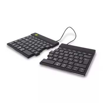 R-Go Tools Ergonoomiline klaviatuur R-Go Split Break pausitarkvaraga, ergonoomiline poolitatud klaviatuur, QWERTZ (DE), Bluetooth, must