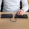 R-Go Tools Ergonoomiline klaviatuur R-Go Split Break pausitarkvaraga, ergonoomiline poolitatud klaviatuur, QWERTZ (DE), Bluetooth, must