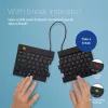 R-Go Tools Ergonoomiline klaviatuur R-Go Split Break pausitarkvaraga, ergonoomiline poolitatud klaviatuur, QWERTZ (DE), Bluetooth, must
