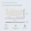 R-Go Tools Ergonoomiline klaviatuur R-Go Compact Break, kompaktklaviatuur pausitarkvaraga, QWERTZ (DE), Bluetooth, valge