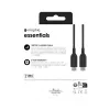 USB-C to USB-C laadimiskaabel 1 m — Zagg International mophie essentials, USB 2.0, Must