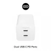 Toiteadapter Zagg 50W 2x USB-C Valge — Zagg mophie essentials