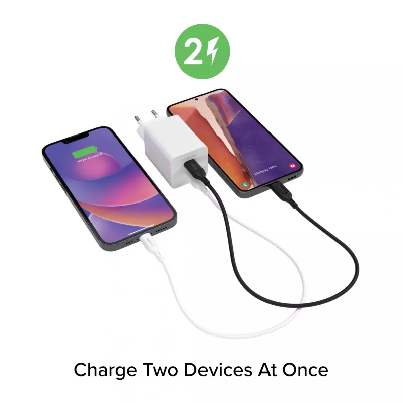 Toiteadapter Zagg 50W 2x USB-C Valge — Zagg mophie essentials