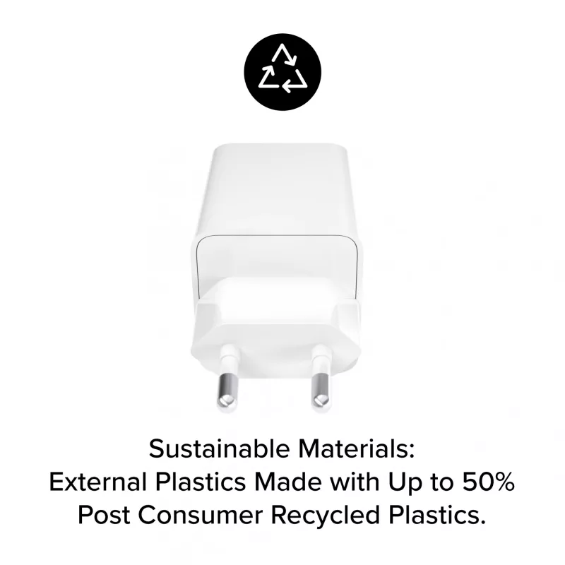 Toiteadapter Zagg 50W 2x USB-C Valge — Zagg mophie essentials