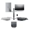 StarTech.com seinale kinnitatav tööjaam, VESA kinnitus 32-tollistele monitoridele (10 kg), täielikult liigendatav ühe monitori kinnitus ja klaviatuurialus lauaarvuti/korpuse kronsteiniga, püstitöölaud