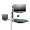 StarTech.com seinale kinnitatav tööjaam, VESA kinnitus 32-tollistele monitoridele (10 kg), täielikult liigendatav ühe monitori kinnitus ja klaviatuurialus lauaarvuti/korpuse kronsteiniga, püstitöölaud