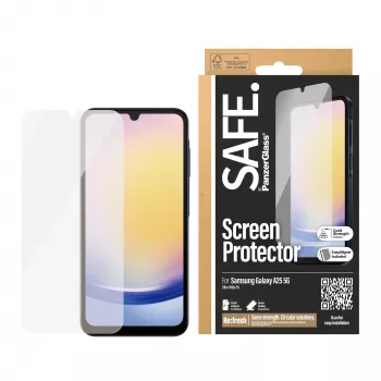 PanzerGlass SAFE. by ® ekraanikaitse Samsung Galaxy A25 5G | Ultra-Wide Fit koos EasyAligneriga