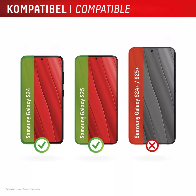 Displex ekraanikaitse (10H) Samsung Galaxy S24/S25 jaoks, Eco paigaldusraam, kriimustuskindel