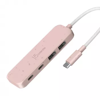 USB-C Hub j5create JCH342ER-N 4-Port USB-C Type-A Gen 2 10000 Mbit/s Rose