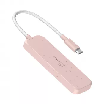 USB-C Hub j5create JCH342ER-N 4-Port USB-C Type-A Gen 2 10000 Mbit/s Rose